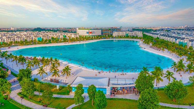 Biển hồ nước mặn Vinhomes Ocean Park 1 Biển hồ nước mặn