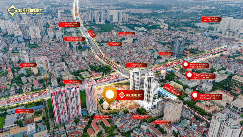 Kết Nối sun feliza suites cau giay