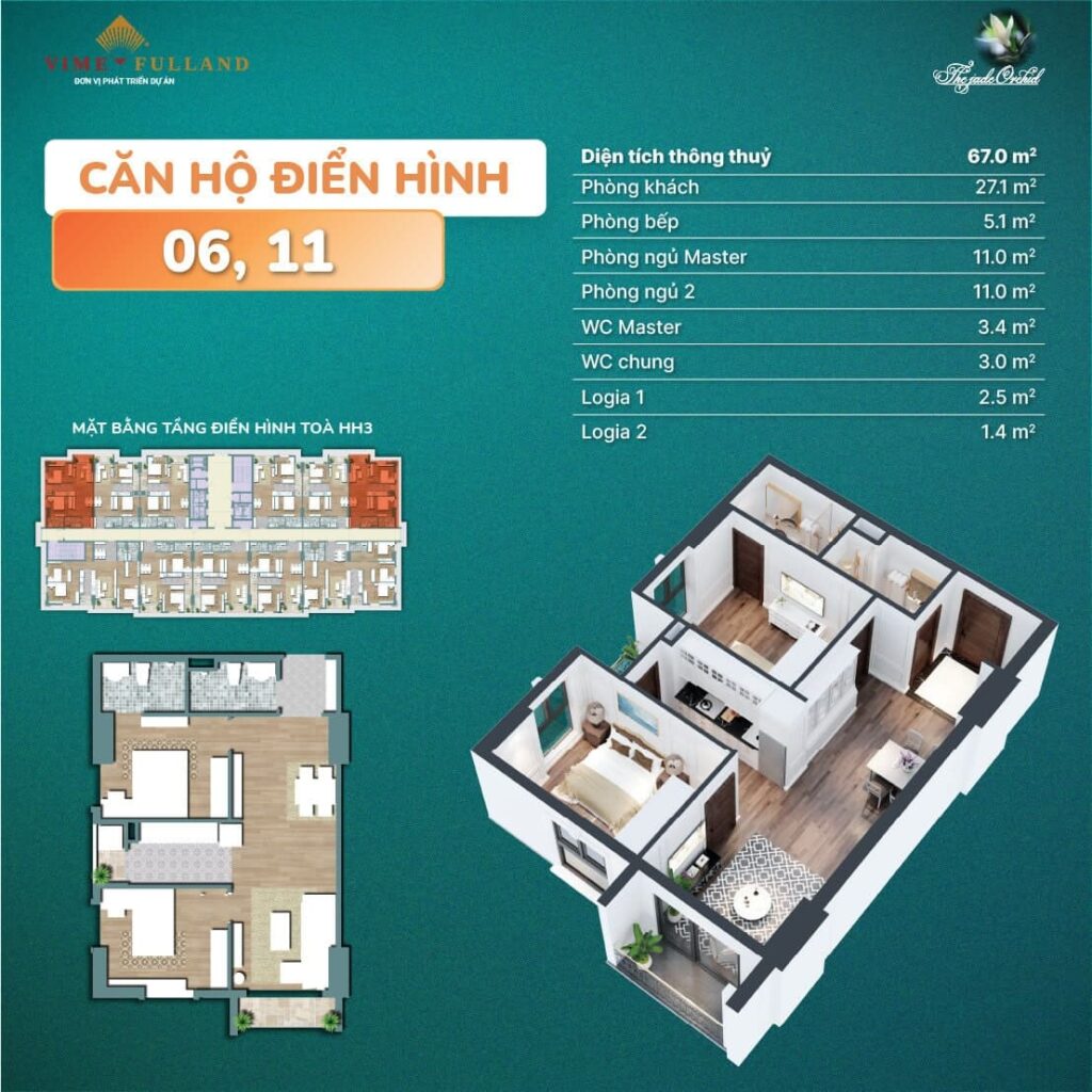 Thiết kế căn hộ điển hình 06 - 11