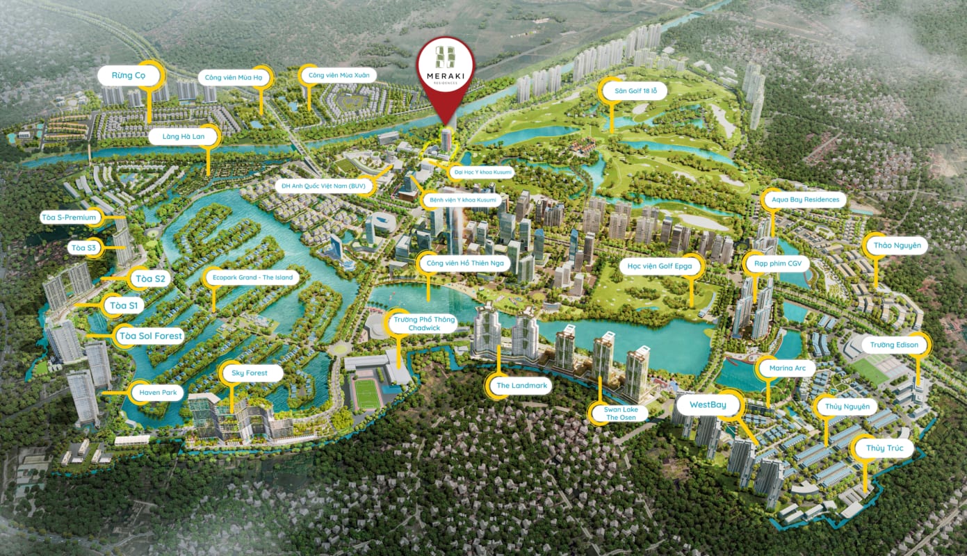 Ảnh tổng thể khu Đô Thị Ecopark