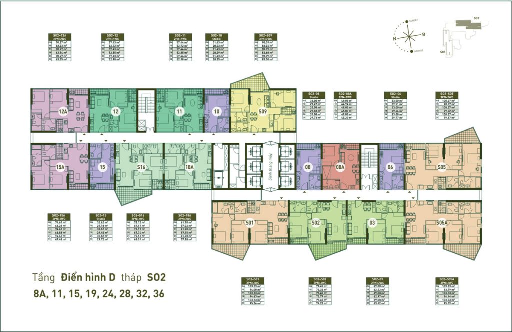 Tầng Điển Hình D Tháp S02