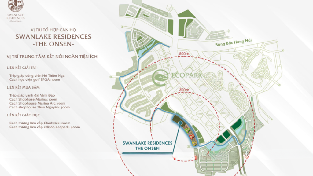 Vị Trí SWANLAKE ONSEN ECOPARK
