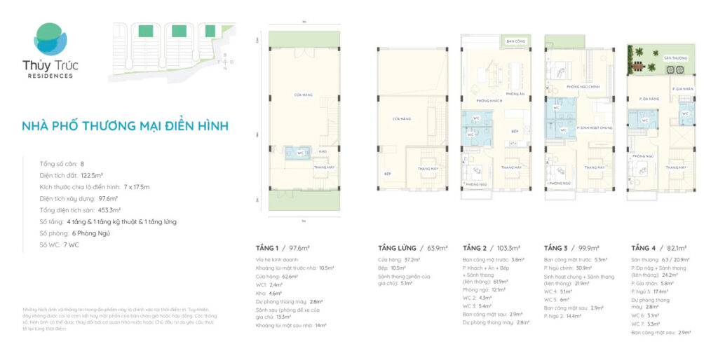 Mặt bằng nhà phố Thuỷ Trúc Thương Mại Điển Hình Mặt bằng nhà phố Thuỷ Trúc Thương Mại Điển Hình
