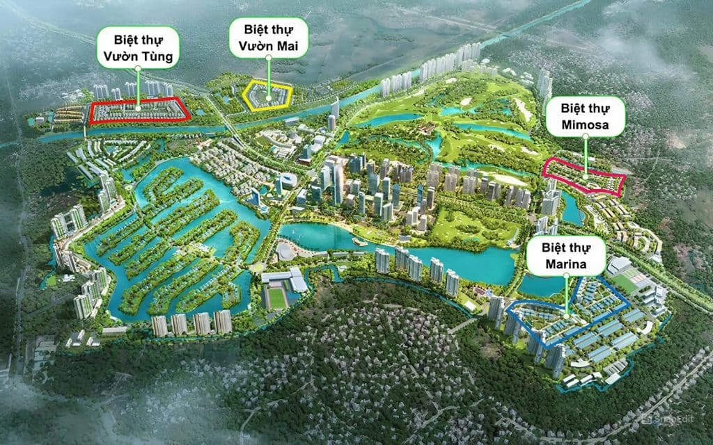 Vị trí Biệt Thự Vườn Tùng Ecopark Vị trí Biệt Thự Vườn Tùng Ecopark