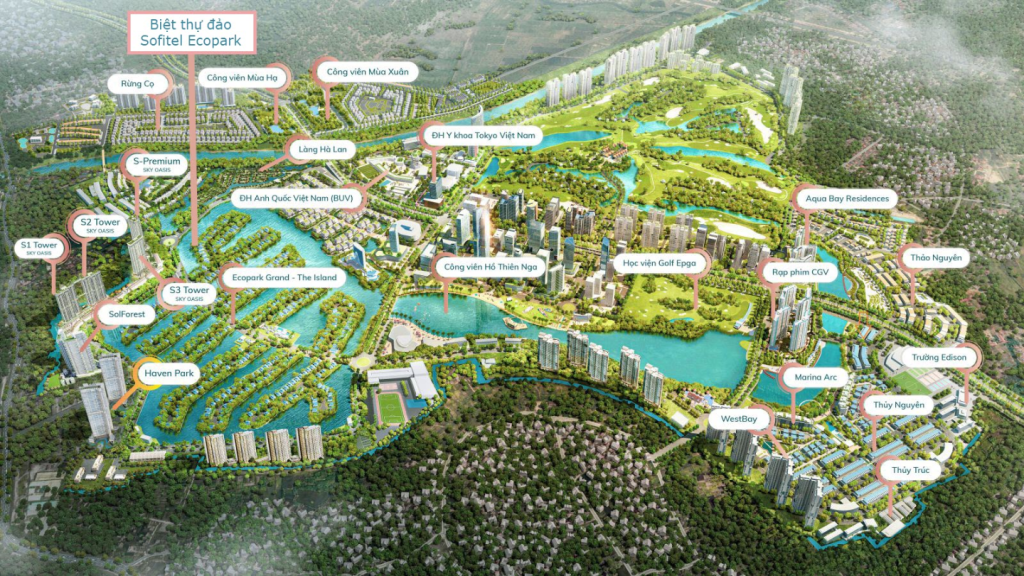 Vị Trí Biệt thự Đảo Sofitel Ecopark Biệt thự Đảo Sofitel Ecopark (2)