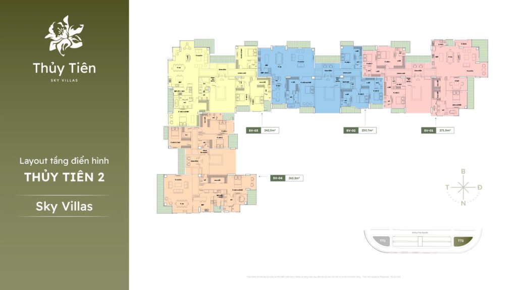 mặt bằng trung tầng thủy tiên 2