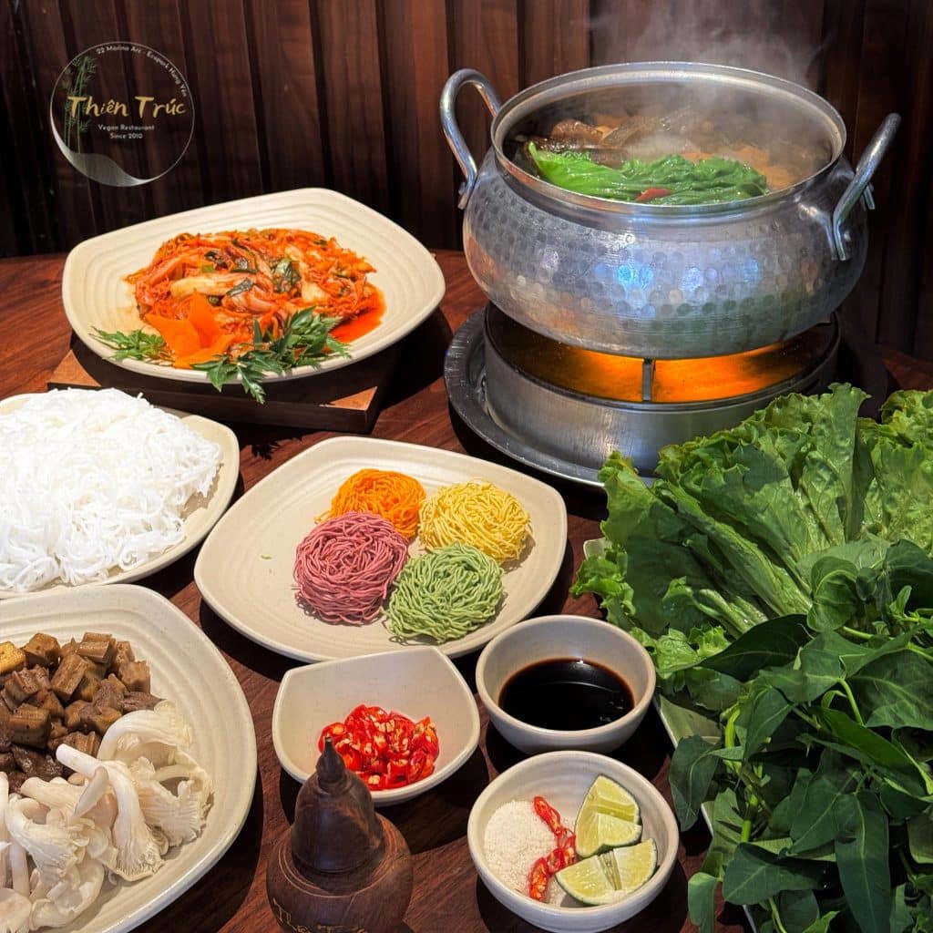 Món chay tại nhà hàng Thiên Trúc