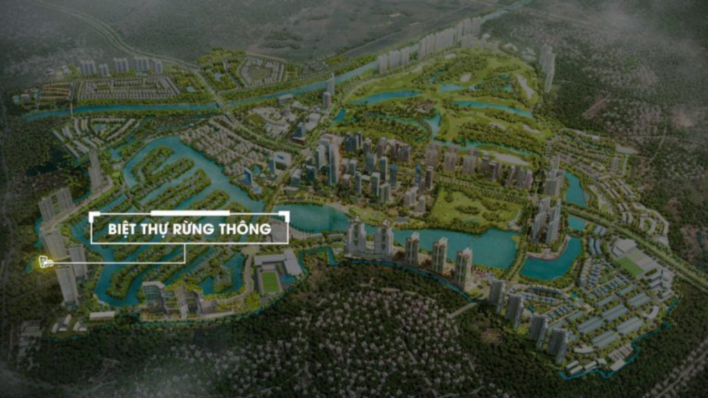 Vị trí biệt thự rừng thông