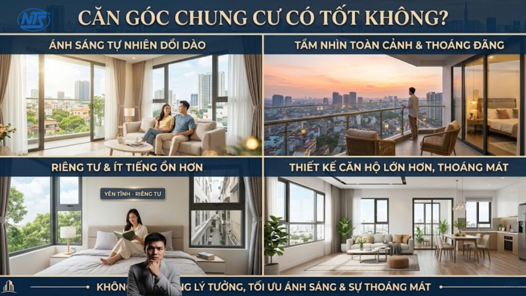 Căn góc chung cư có tốt không