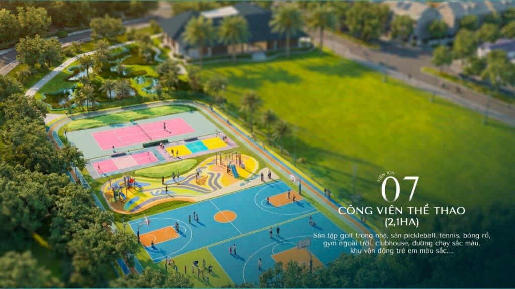 Công viên thể thao đa tiện ích tại Vinhomes Pearl Bay