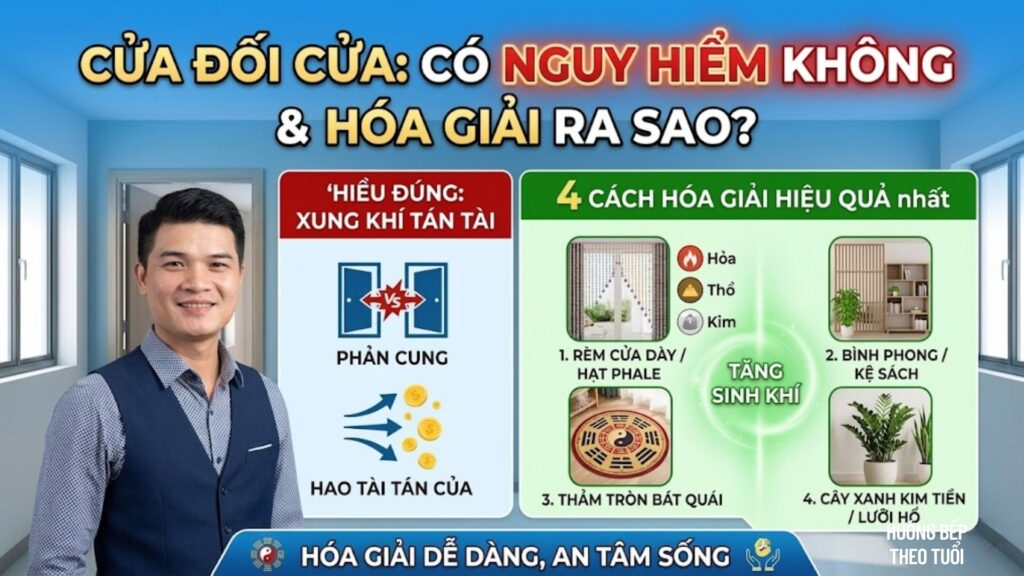 Cửa Đối Cửa Có Nguy Hiểm Không & Hóa Giải Ra Sao