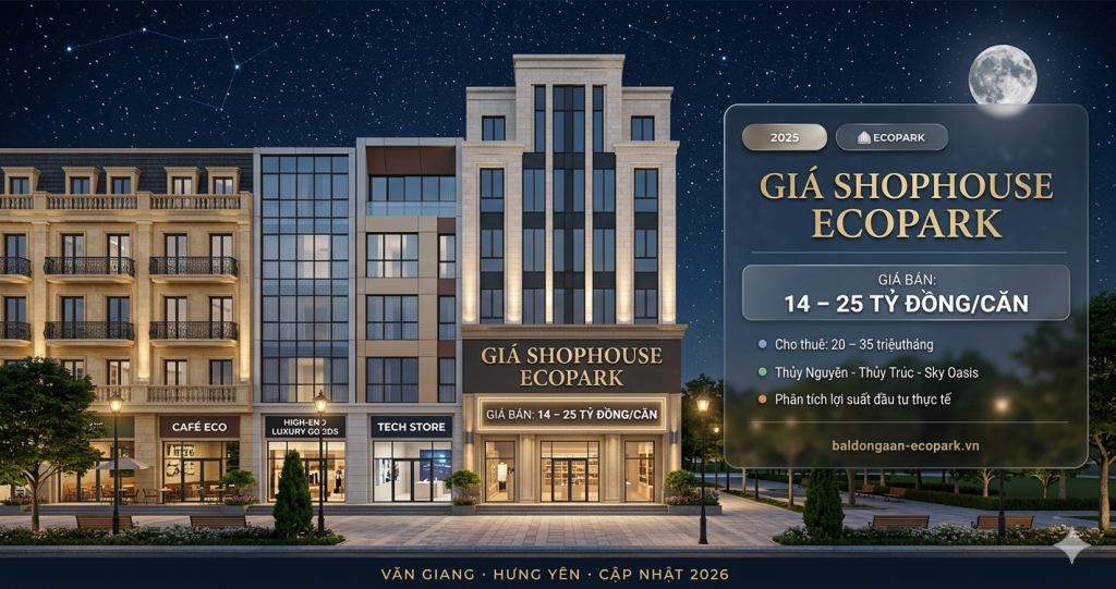 Shophouse Ecopark Hưng Yên