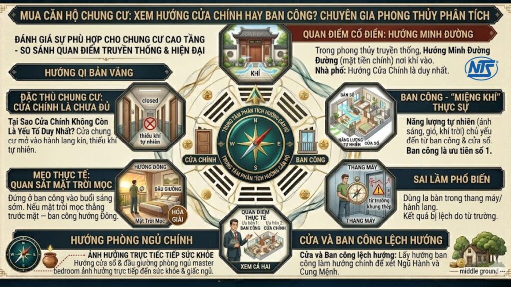 Mua Căn Hộ Cần Xem Cửa Chính Hay Ban Công Chuyên Gia Phong Thủy Phân Tích