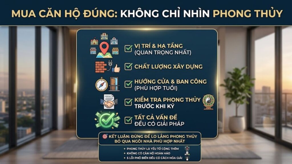 Mua Căn Hộ Đúng — Không Chỉ Nhìn Phong Thủy