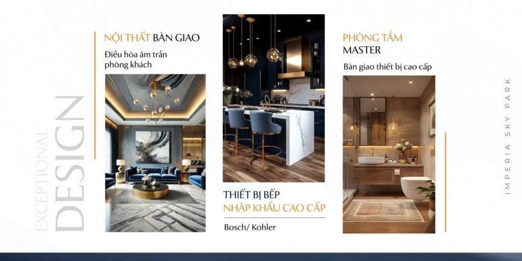 Nội thất bàn giao tại Imperia Sky Park Nam An Khánh