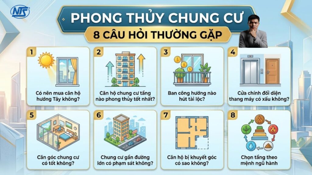 Phong thủy chung cư 8 câu hỏi thường gặp
