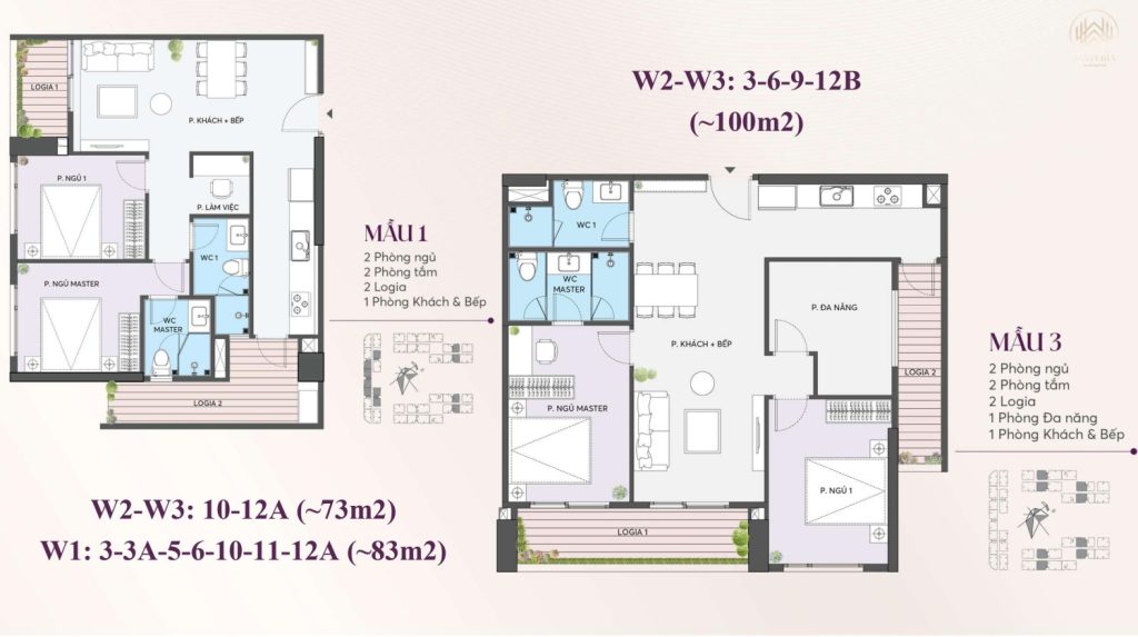 Thiết kế căn hộ căn 100m2