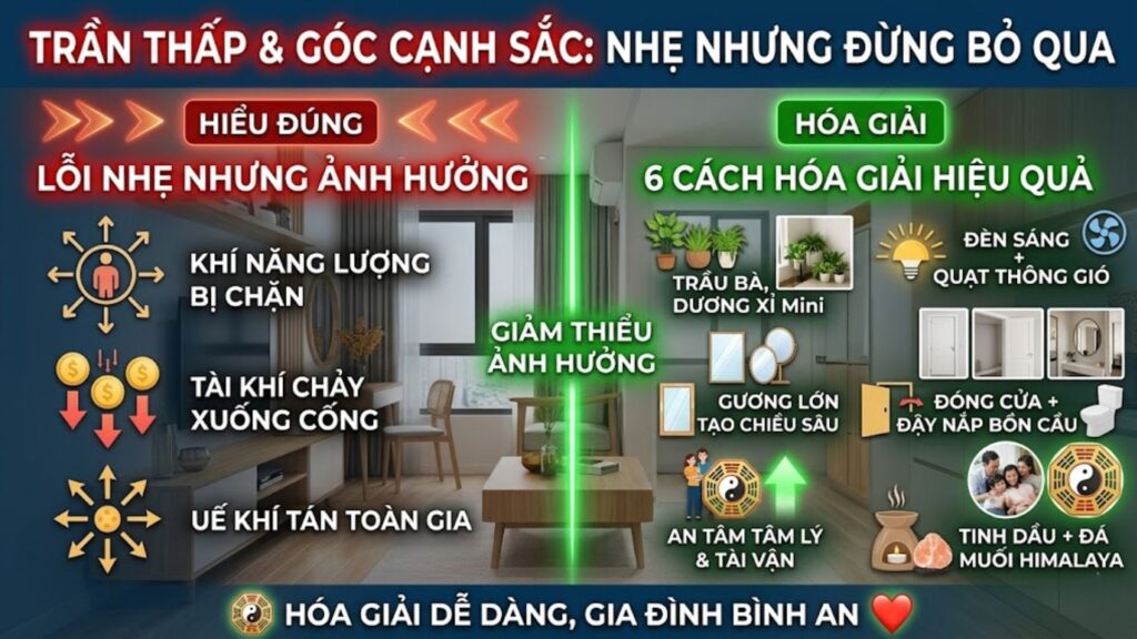 Trần Thấp & Góc Cạnh Sắc Nhẹ Nhưng Đừng Bỏ Qua