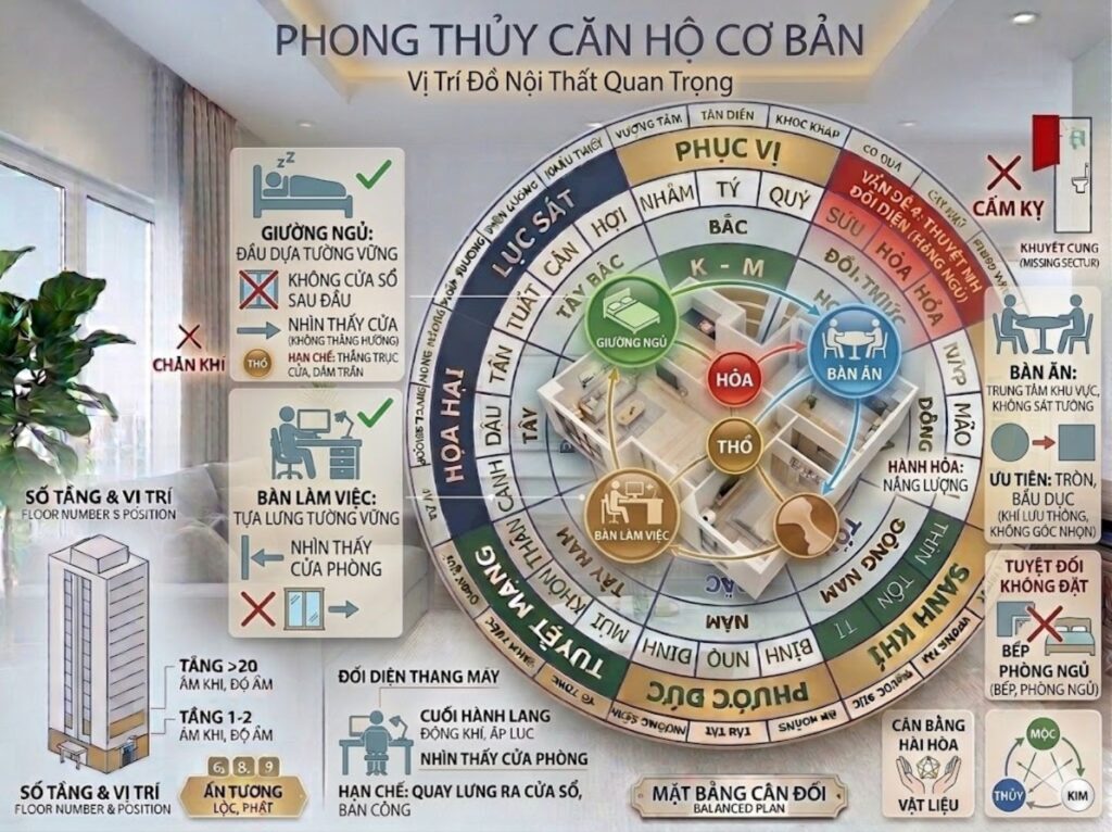 Vị Trí Đặt Đồ Nội Thất Quan Trọng