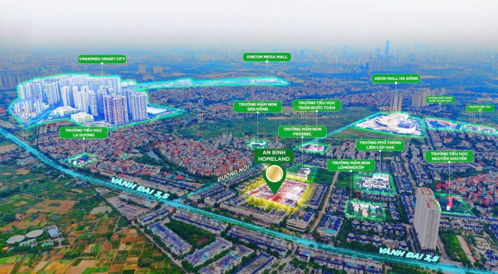 Vị trí Chung cư An Bình Homeland