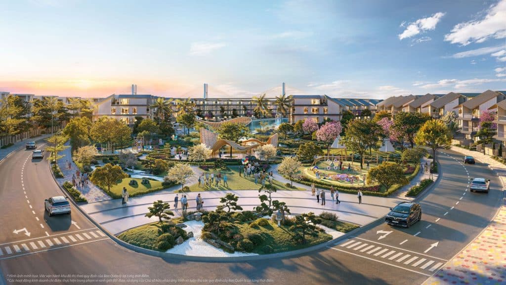 Công viên ven biển tại Vinhomes Hải Vân Bay tạo không gian thư giãn xanh mát, kết nối thiên nhiên, mang lại sự cân bằng hoàn hảo cho cuộc sống hiện đại.