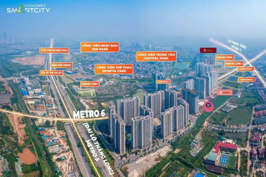 Vinhomes Smart City Tây Mỗ Hà Nội – đô thị thông minh 280 ha kết nối Metro 5 và Metro 6 Vinhomes Smart City Tây Mỗ Hà Nội – đô thị thông minh 280 ha kết nối Metro 5 và Metro 6
