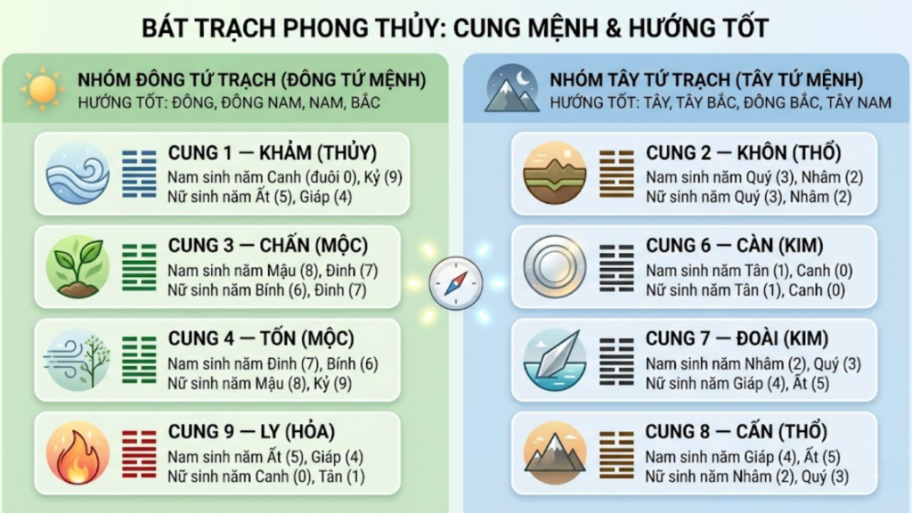 Bát Trạch phong thủy