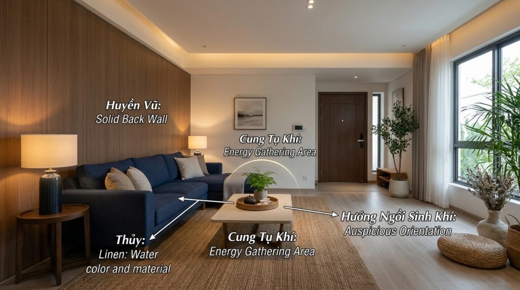 Bố Trí Sofa Phong Thủy Phòng Khách
