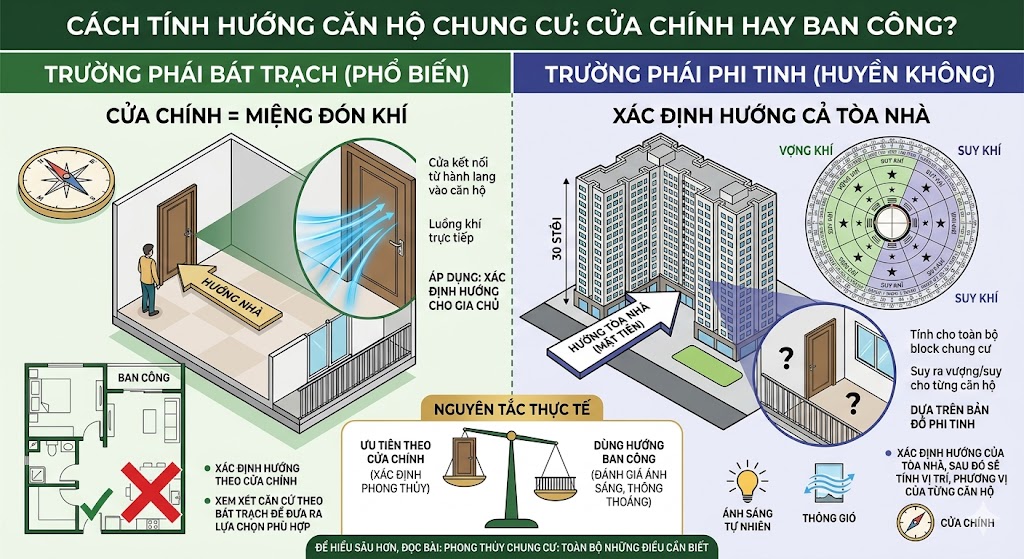 Hướng Căn Hộ Chung Cư Được Tính Theo Đâu