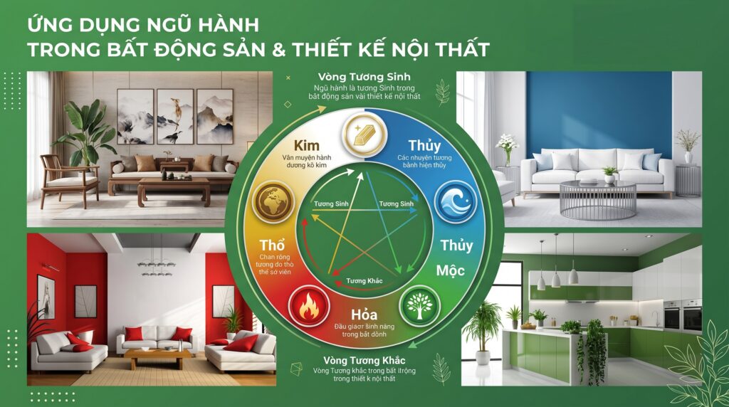 Ngũ hành trong phong thủy nhà ở Ngũ hành trong phong thủy nhà ở