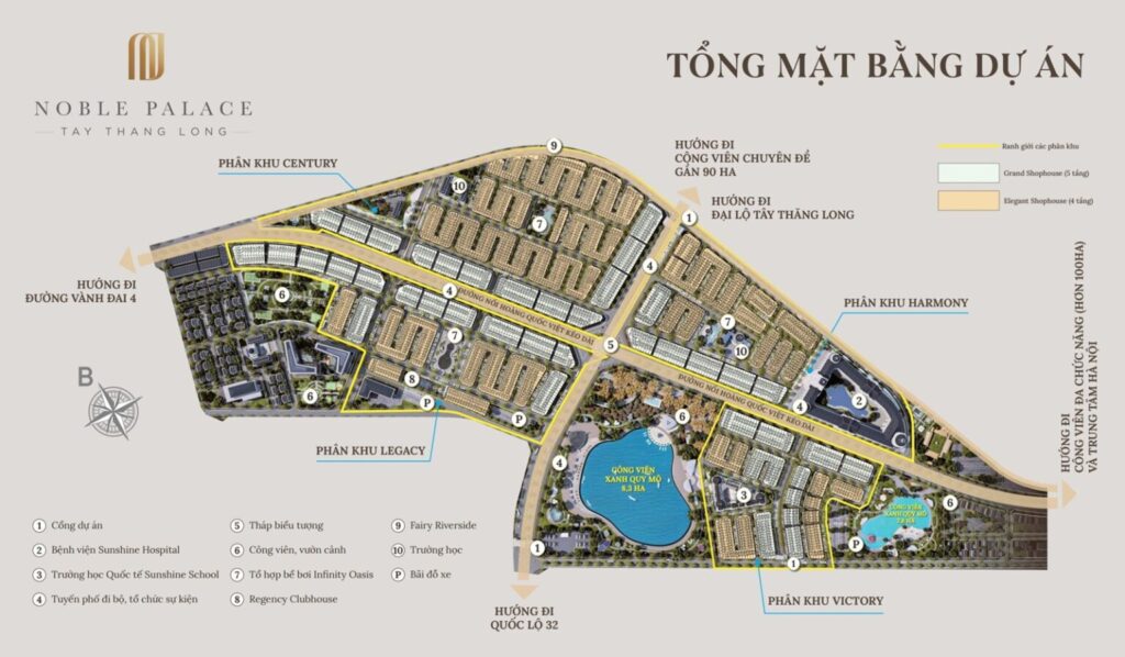 tổng mặt bằng Noble Palace Tây Thăng Long